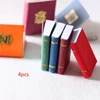 4pcs Dollhouse Miniature Mini Small Books Model Furniture Accessories Pretend Toy Dolls  Decoration Kid Gift 2