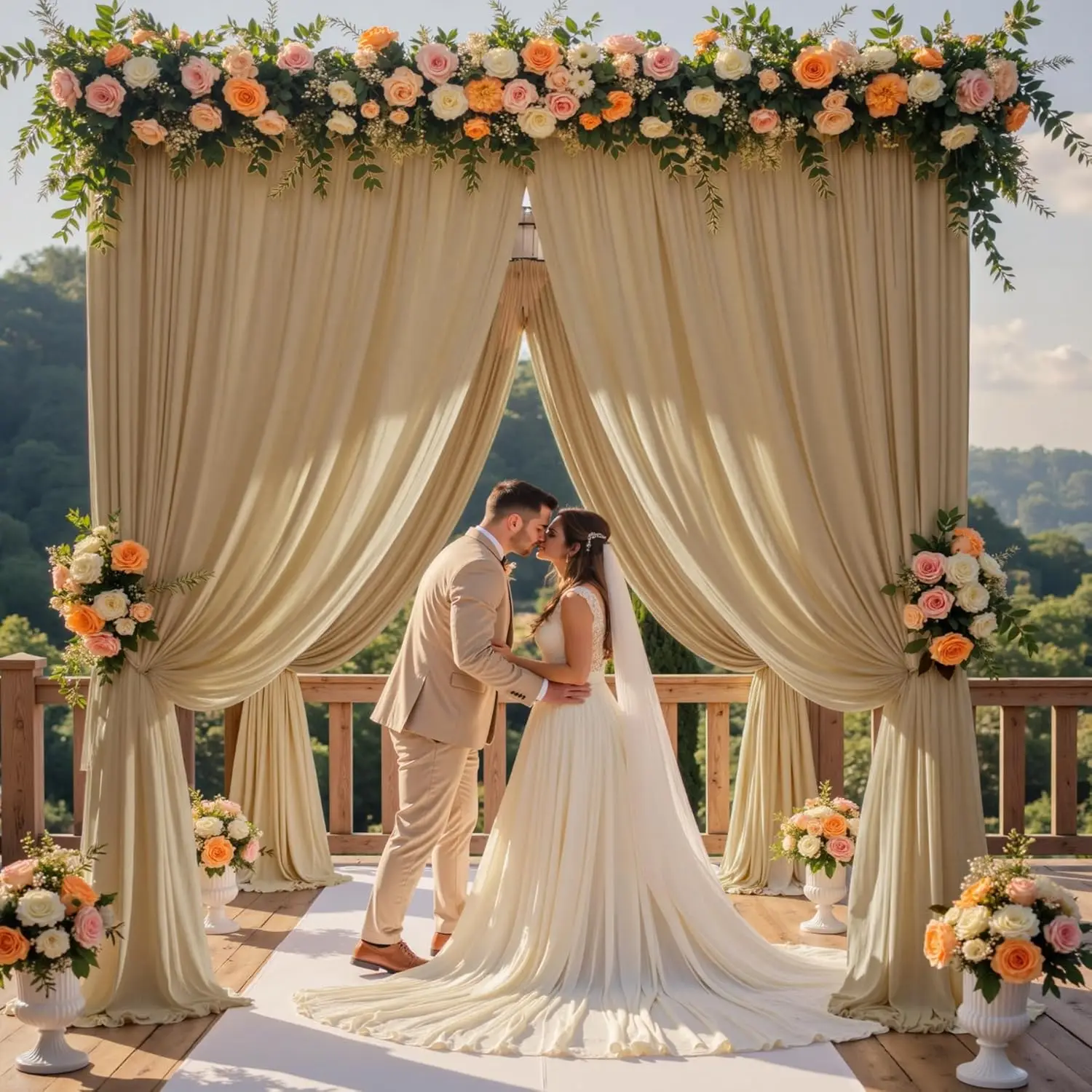 Wrinkle-Free Party Backdrop Curtain 3