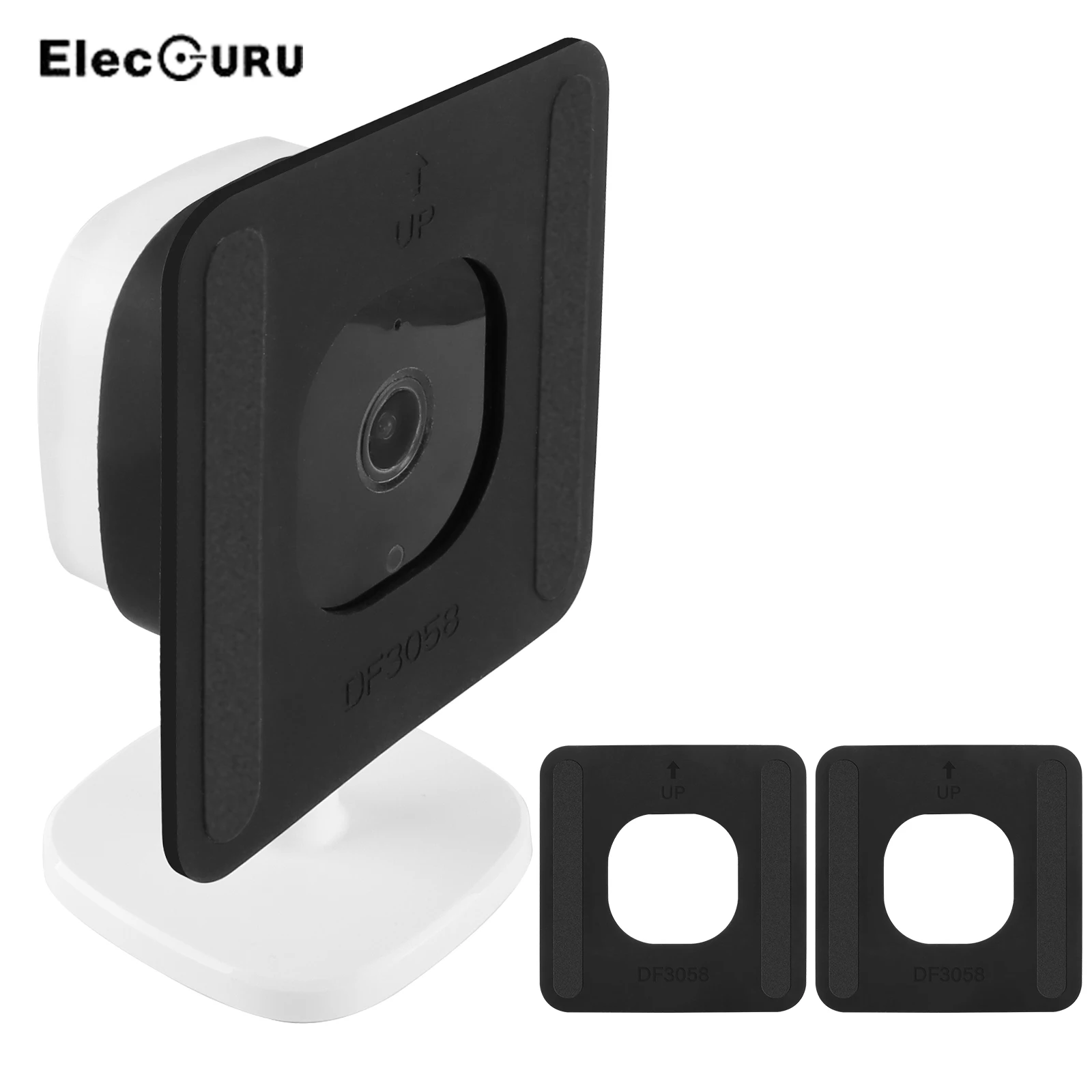 Silicone Glass Mount Bracket for Eufy Indooor C24 VHB Tape Stick On Install No Mess No Driling Security Camera Holder security camera stand camera holder stand camera holder security wall mount bracket security camera bracket camera mount panel camera mounting base security camera mount