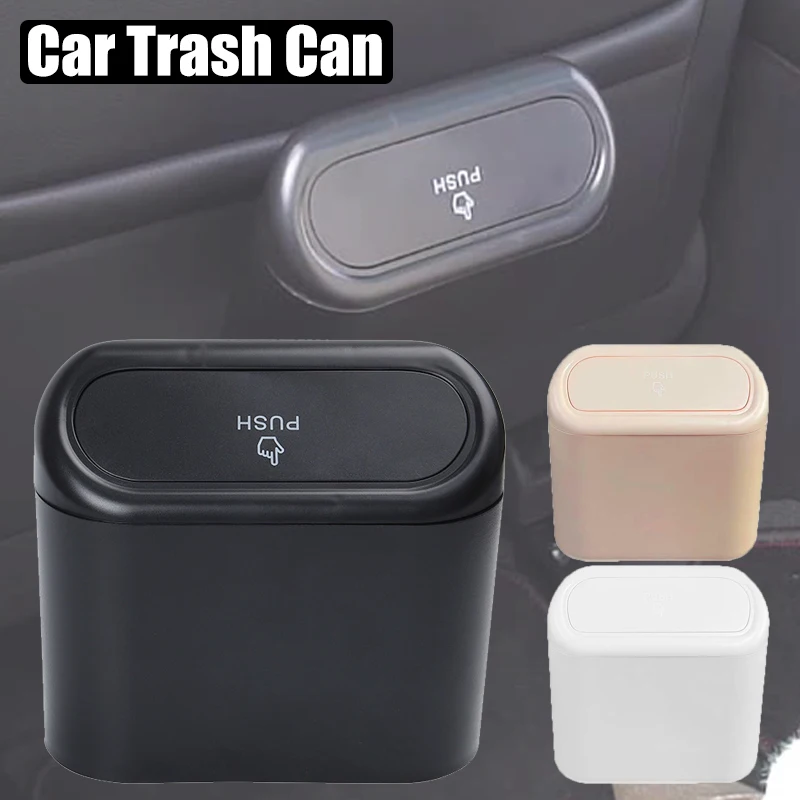 Car Trash Can Car Seat Back Door Hanging Storage Box Multi-functional Garbage Bag Folding Storage car garbage bin car supplies