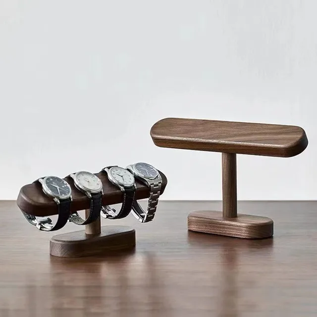 Walnut Watch Bracket Display Holder Jewelry Bracket Chain Anklets Hanger Stand Racks Organizer For Counter Shows Shop Selling 5