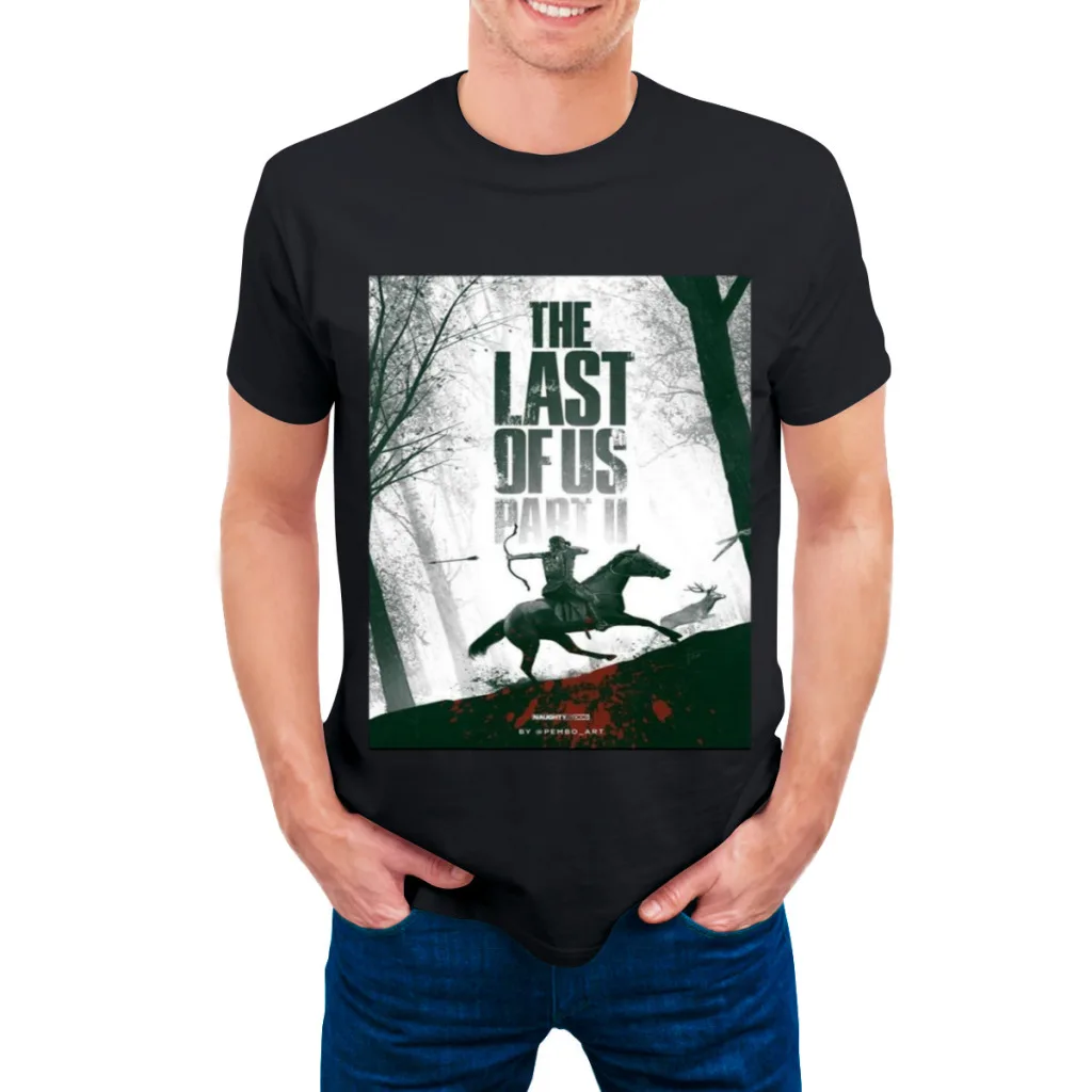 Camiseta de manga corta con cuello redondo y nueva camiseta de verano para hombre de The Last Of Us