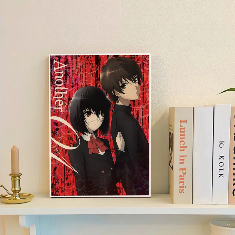 Japanese Horror Anime Another Classic Movie Posters Vintage Room Home Bar Cafe Decor Vintage Decorative Painting