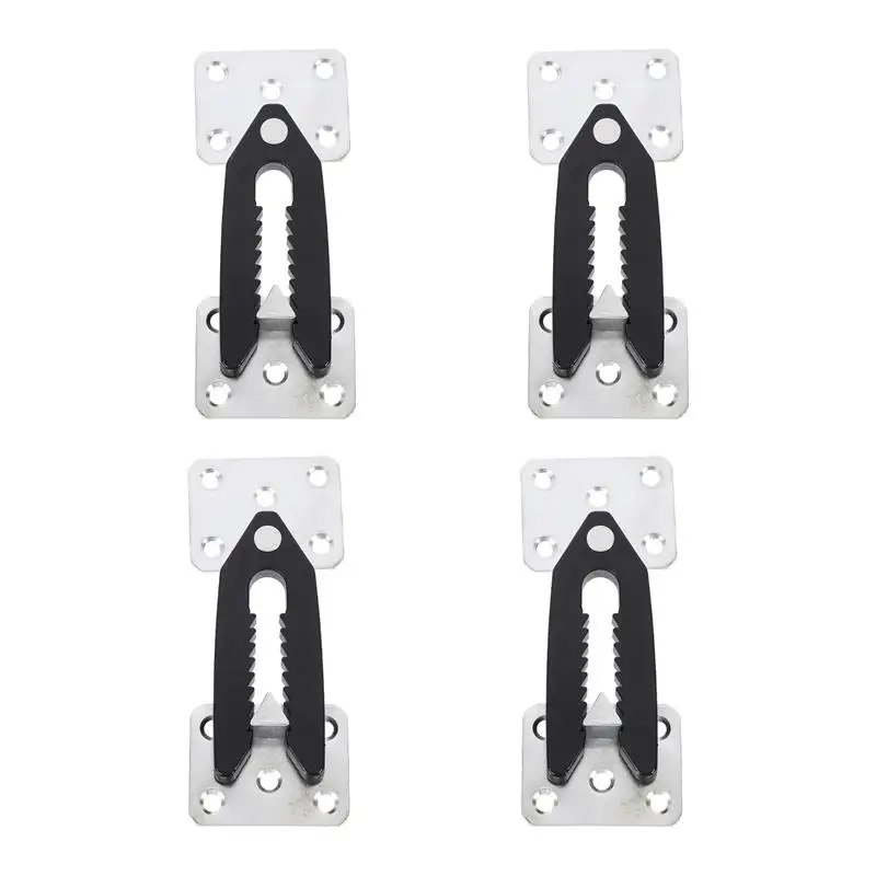 Furniture Hinge Bed Slats Connectors Sectional Couch Connector Clips Furniture Joint Snap Sofa Connector Clamps Joint Alligator Furniture Bracket Corner 4Pcs/1pc
