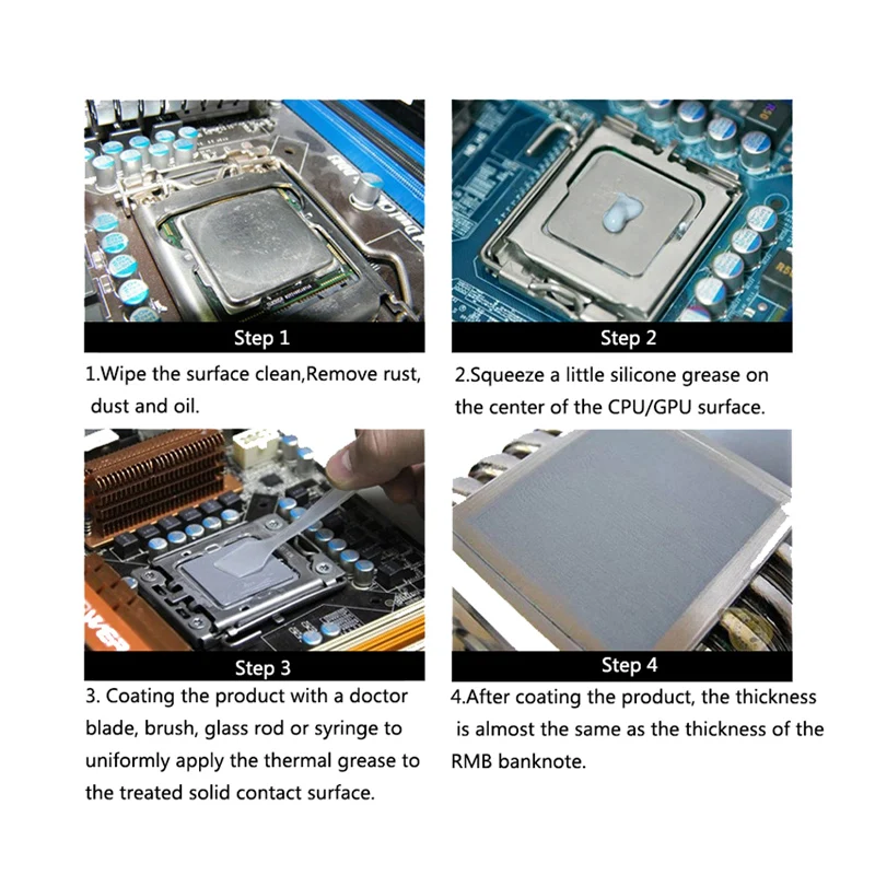 Thermal Paste Thermal conductive silicone grease thermal paste for desktop PC CPU heat dissipation silicone graphics card LED lamp heat dissip