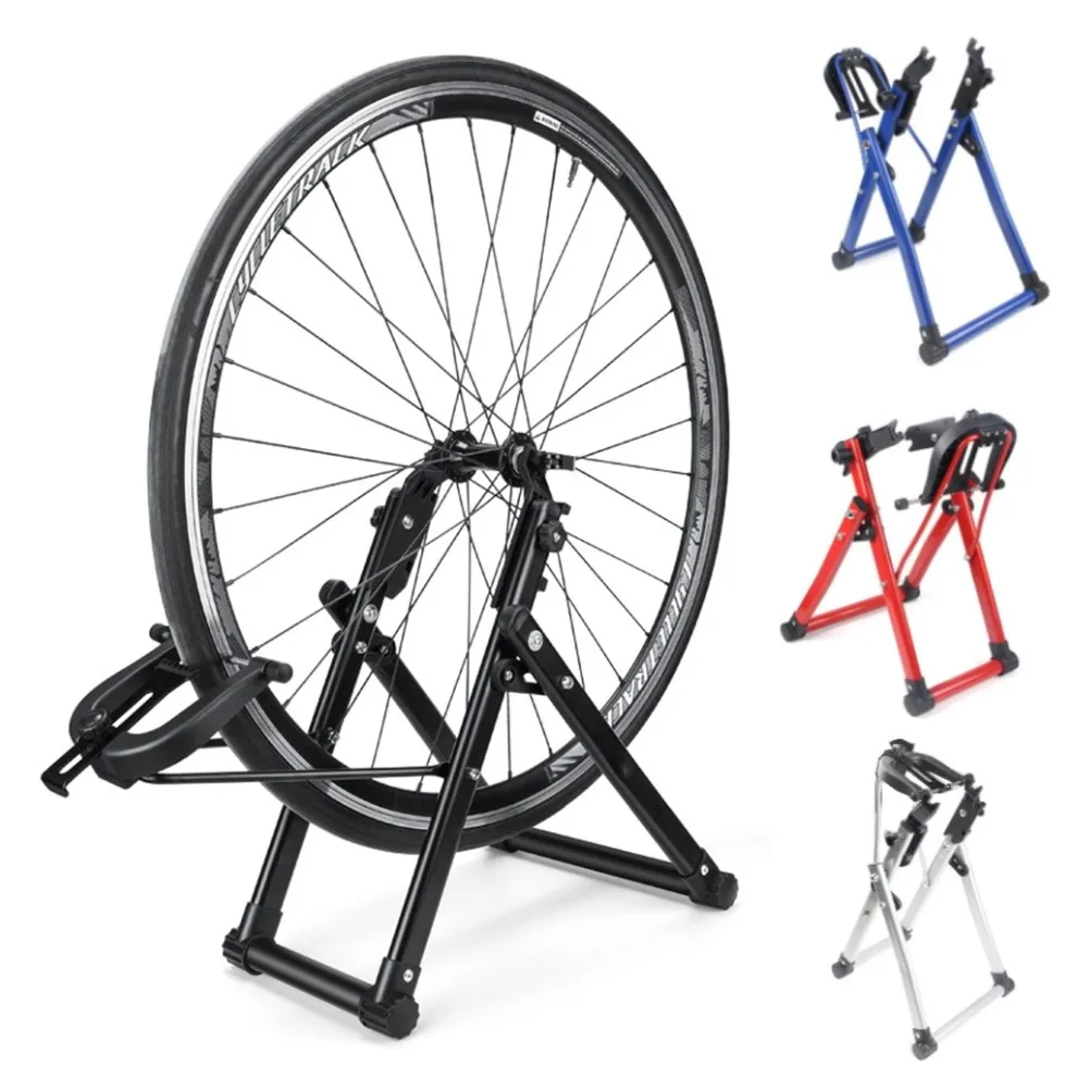 Mtb Road Bike Wheel Truing Stand Foldable Mechanic Truing Stand Bicycle