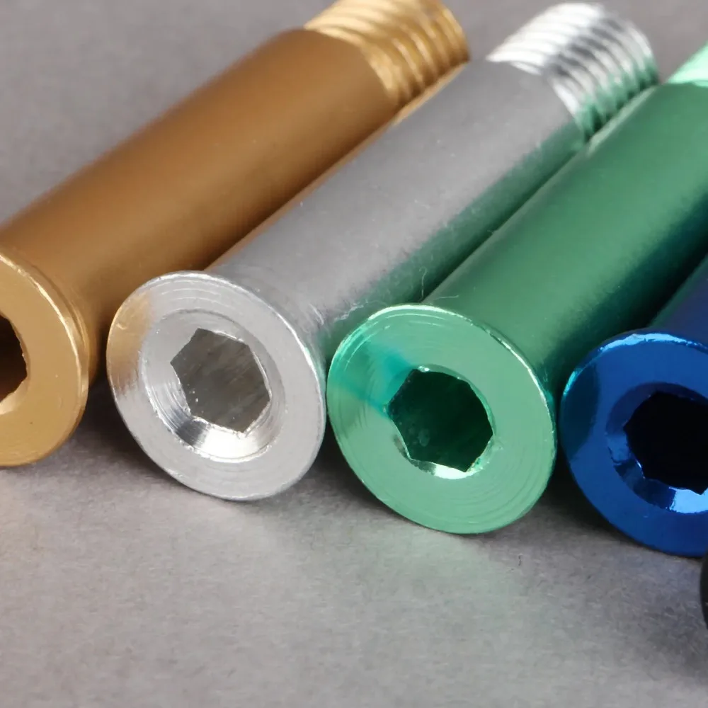 8Pcs/Lot Inline Speed Skate Screws Nail Axle with Aluminium Alloy 34mm Length Light Strengthen Nails for Inline Skates