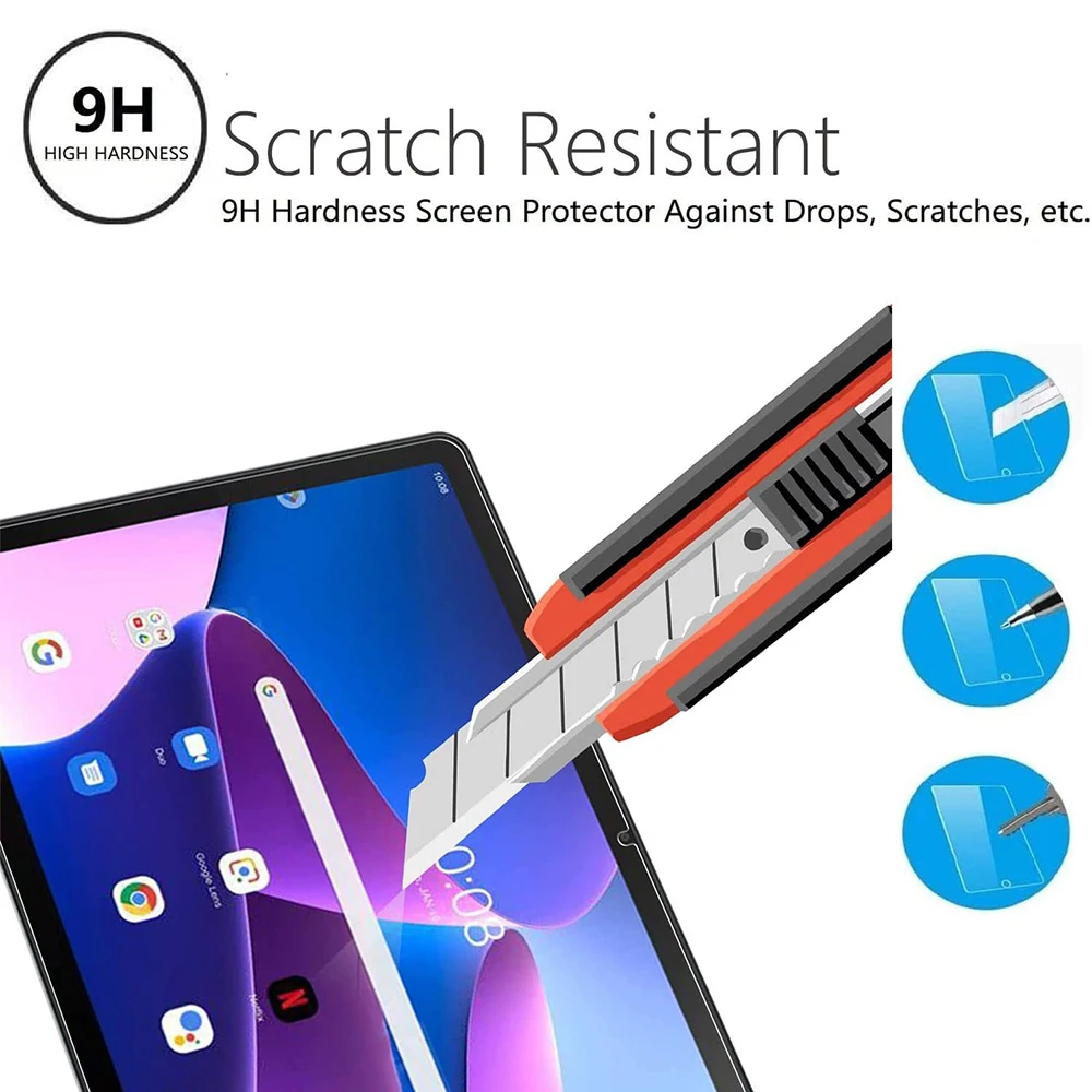 2x Panzerglas Displayfolie Für Lenovo Tab M10 Plus 2022 (10,6 Zoll) - 9H Härte