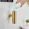 304 Brushed Stainless Steel Manual Soap Dispenser Wall Mounted Golden Black Square Round Soap Dispenser for Hotel Bathrooms 4