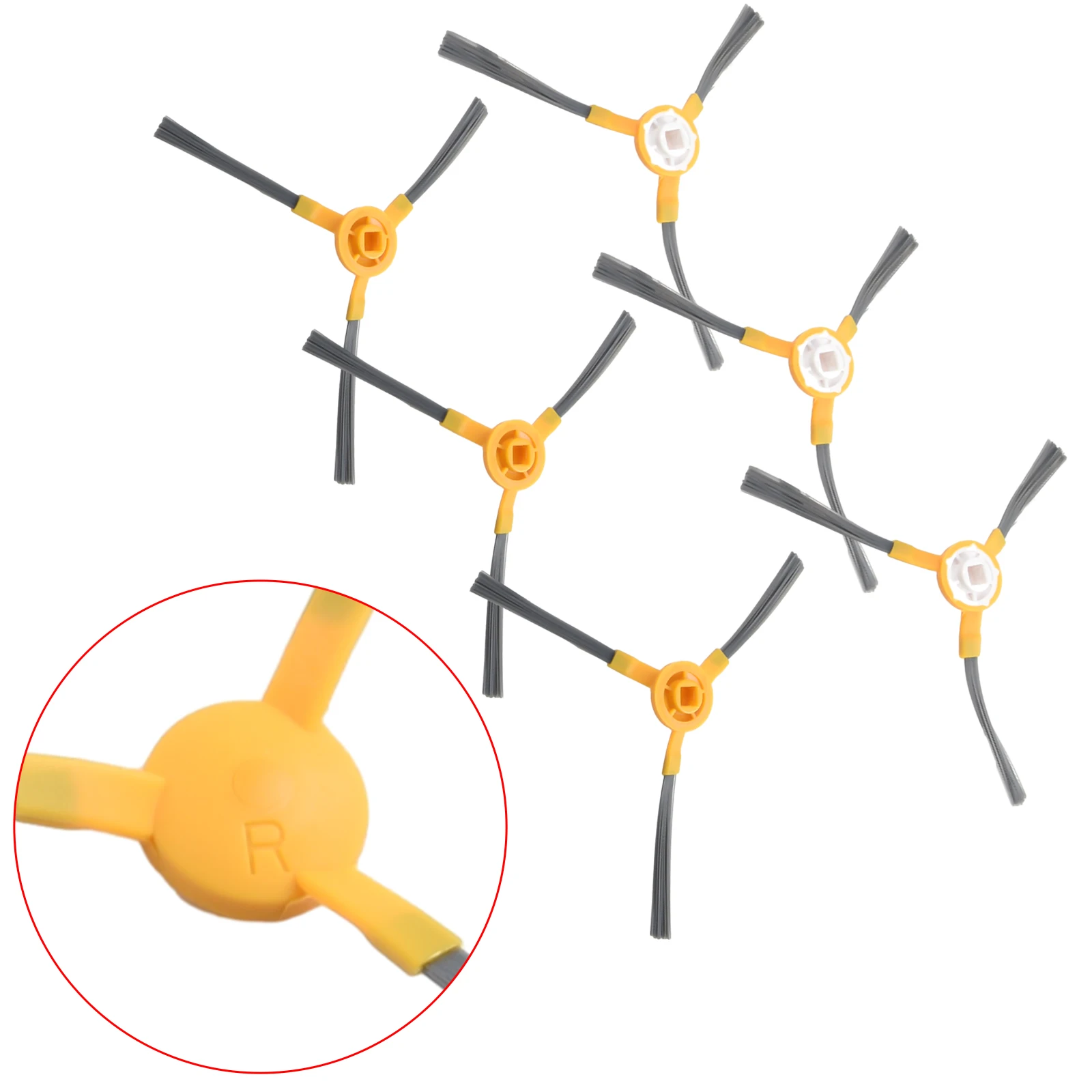 

6pcs Side Brushes Kit For IKOHS NETBOT S15 Robot Vacuum Cleaner Parts Household Cleaning Tool Replacement Highly Compatible