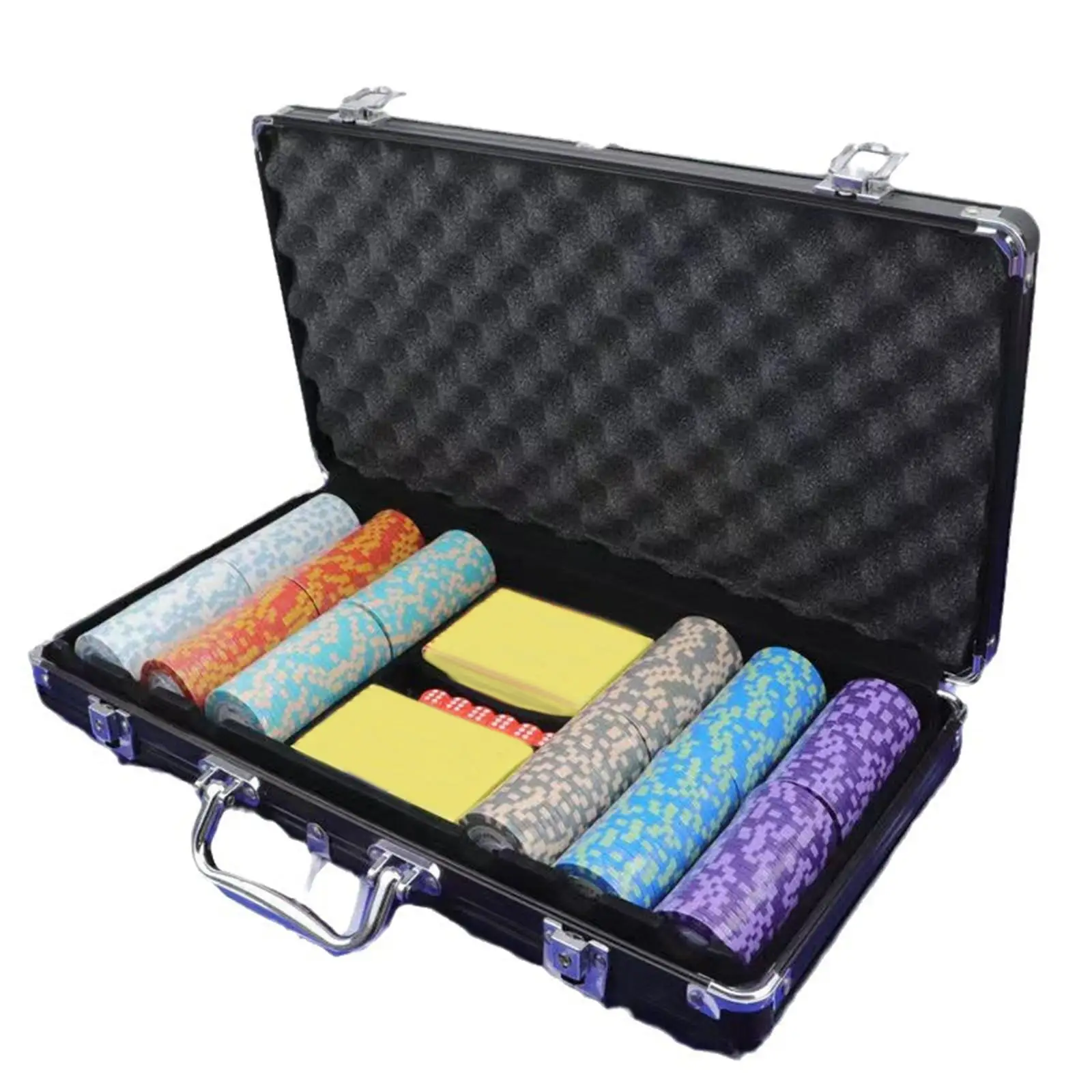 Chip Carry Case Chip Set Box Playing Games Portable Solid Storage Container Organizer Holder for Travel Household Men Players