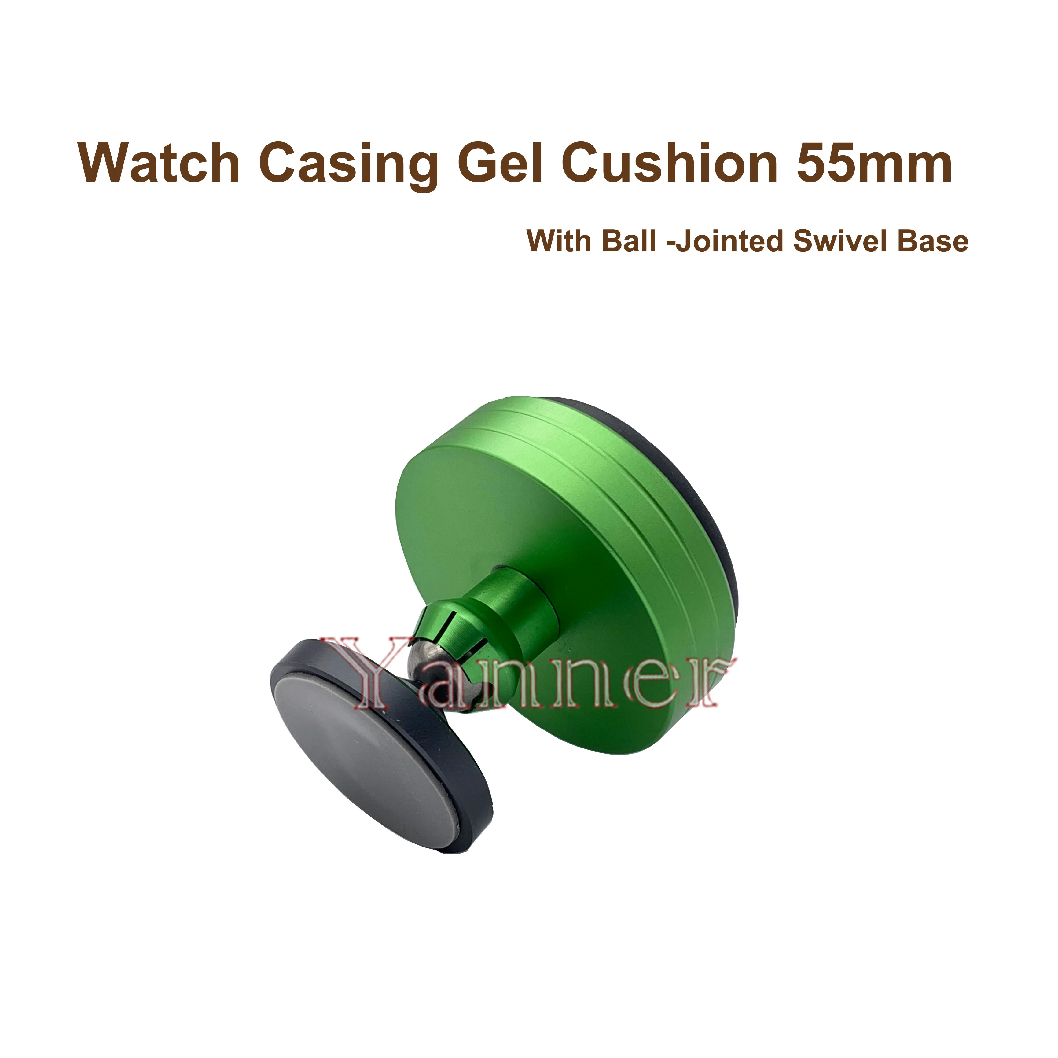 55MM Watch Casing Gel Cushion Plastic Protection Pad Movement Base Scratch-Proof with swivel base Watch Repair Tools Accessory