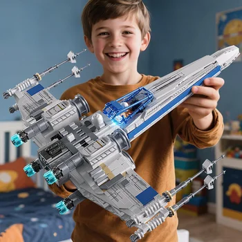LED Space Fighter Block Set 1
