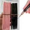 5/10pcs Pink/Black Nail Art Liner/Painting Brushes Ultra-thin Line Drawing Tool 4/8/12/20/25mm Professional Nail Liners Pen Tool 1