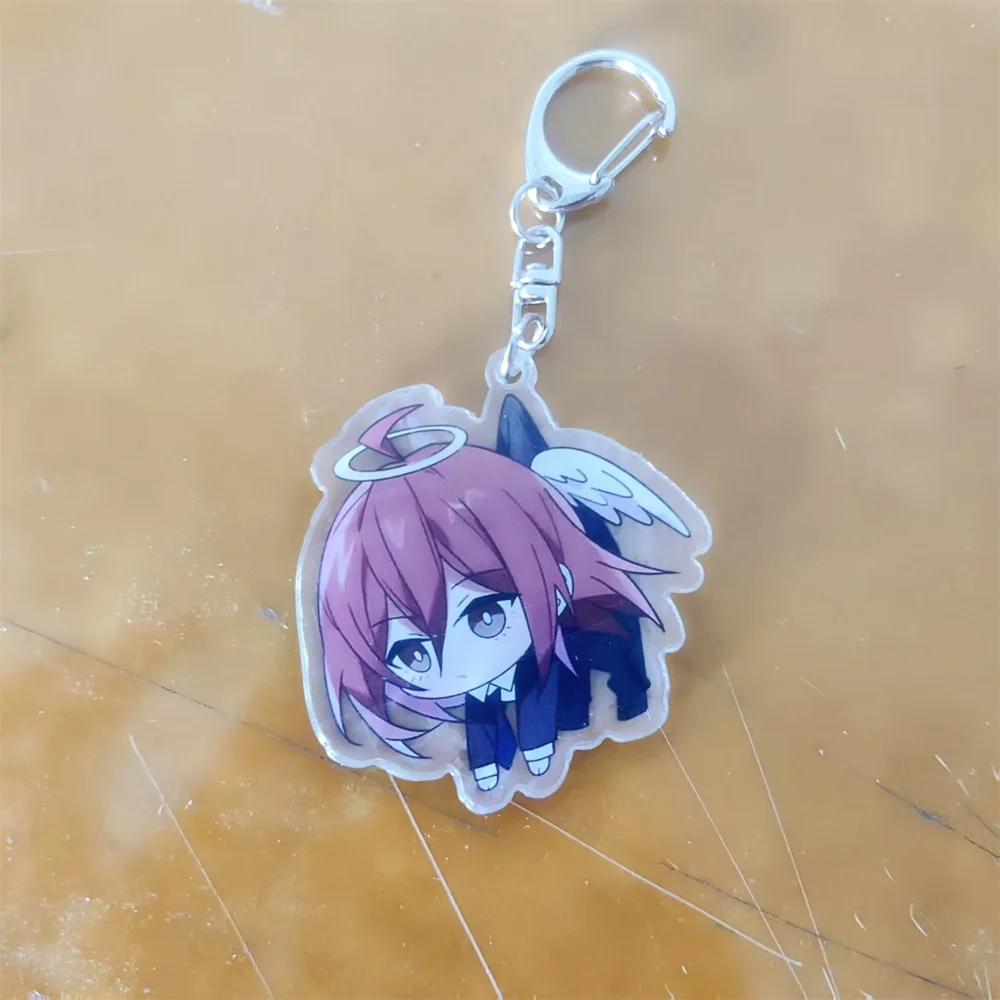 Anime-Charaktere, Kettensägenmann, niedlicher Acryl-Schlüsselanhänger, Zubehör, Taschenanhänger, kreativer Rucksack-Anhänger, Schlüsselanhänger, Geschenke für Freunde – Detail 8