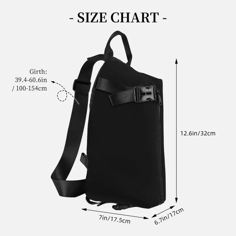 Your Design Here Sling Chest Bag Custom Customize Logo Letter Print Shoulder Crossbody Backpack for Men Cycling Camping Daypack