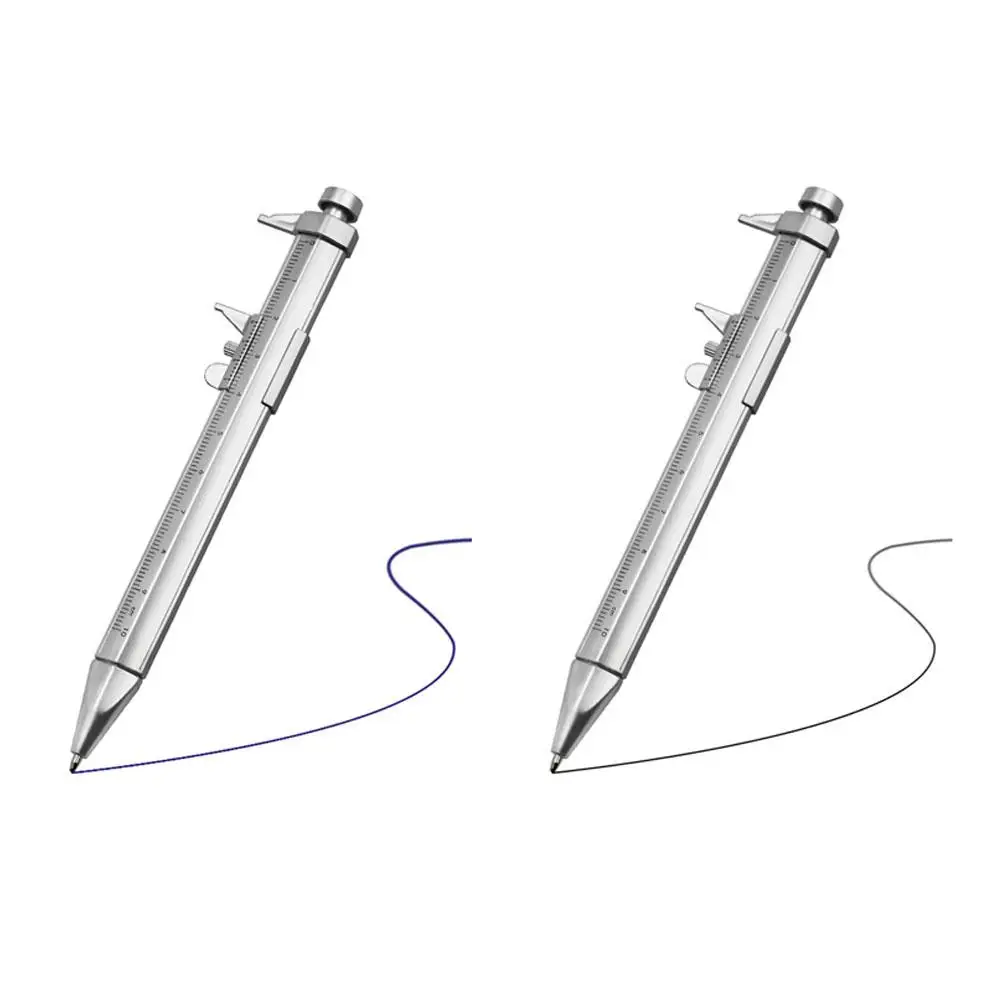 다기능 캘리퍼스 펜 볼펜 1.0mm 버니어 캘리퍼스 롤러 (블루)