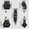 5 specifications Single Side Tool Belt Pouch for Electrician Carpenters and Builders, Durable Canvas Construction, black 6