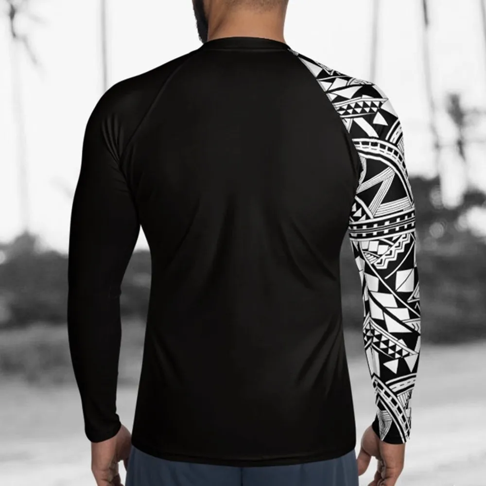 Rash Guard Men Surfing Diving Suits UV Protection Long Sleeve Swim Float Suit