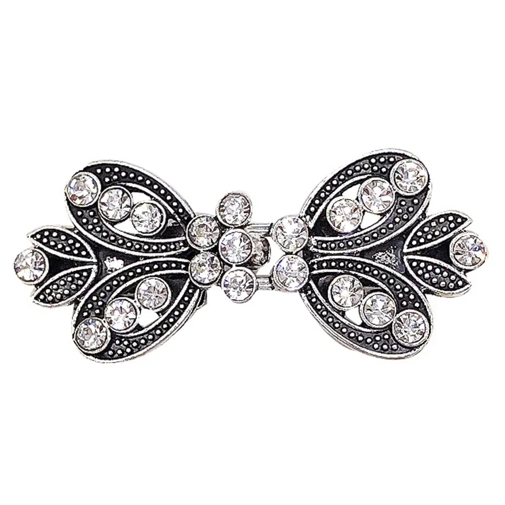 4 Stück Vintage Cardigan Clips - Retro Strickjacken Clips In Silber Für Pullover & Schals