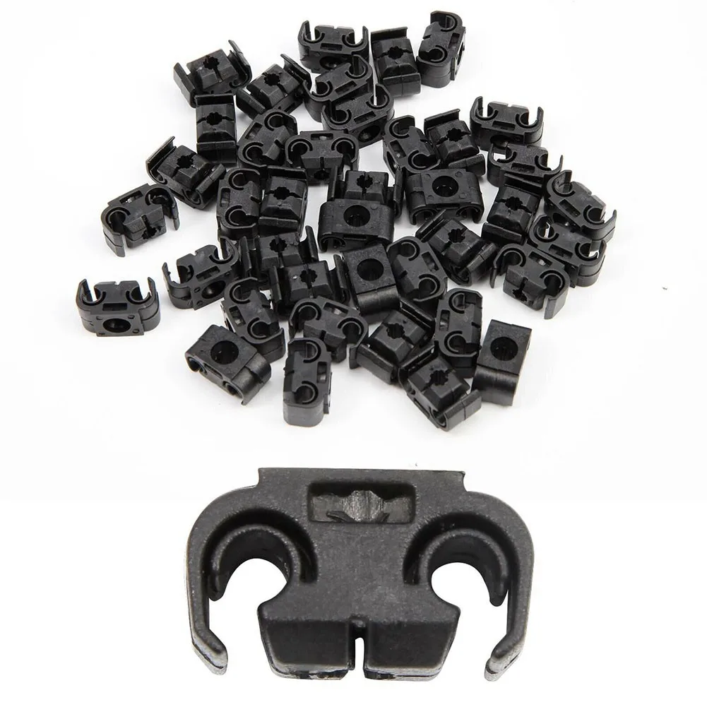 

40pcs High Quality Double Brake Line Clip Brake-Line Holder 4.75mm Black Auto Fastener & Clip For BEETLE-/GOLF / LUPO / SCIROCCO