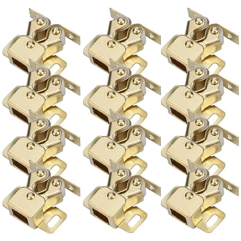20pcs Latches Spring Cabinet Latches Cupboard Ball Roller Catch Ball Door Clip Double Roller Lock Door Latch Spring Buckle