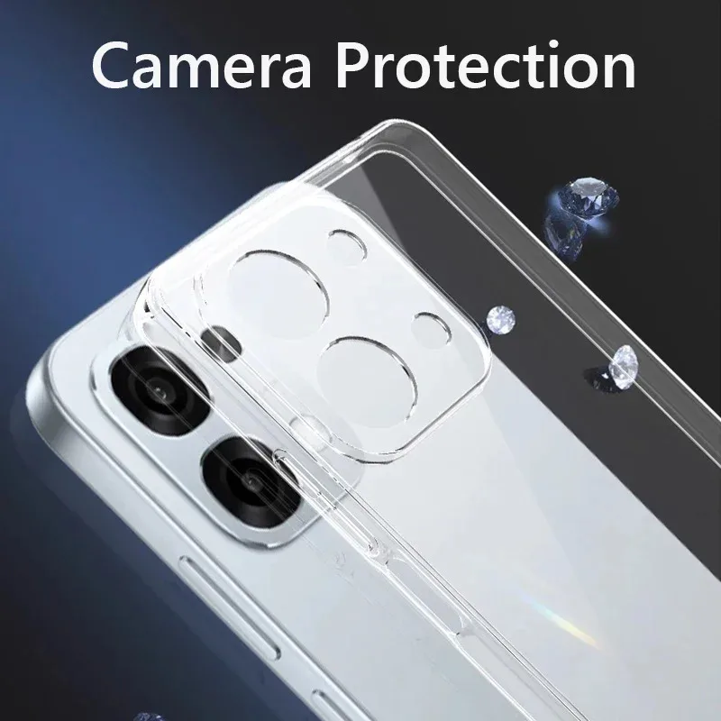 Ultra Thin Clear Soft TPU Transparent Phone Case - Soft Silicone Back Cover Coque