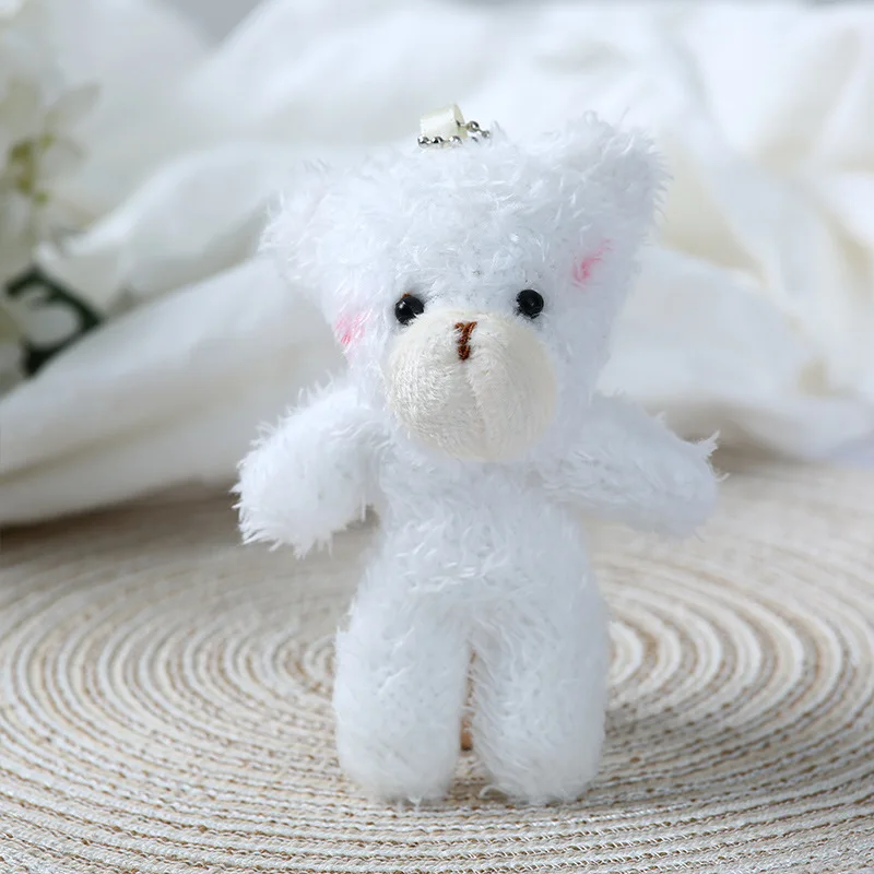 thumbnail image 1 of 1Pcs 12cm Cute Blush Teddy Bear Cartoon Rabbit Bunny Plush Toys Keychain Plush Stuffed Dolls Pendant Girl Small Gifts, 1 of 5