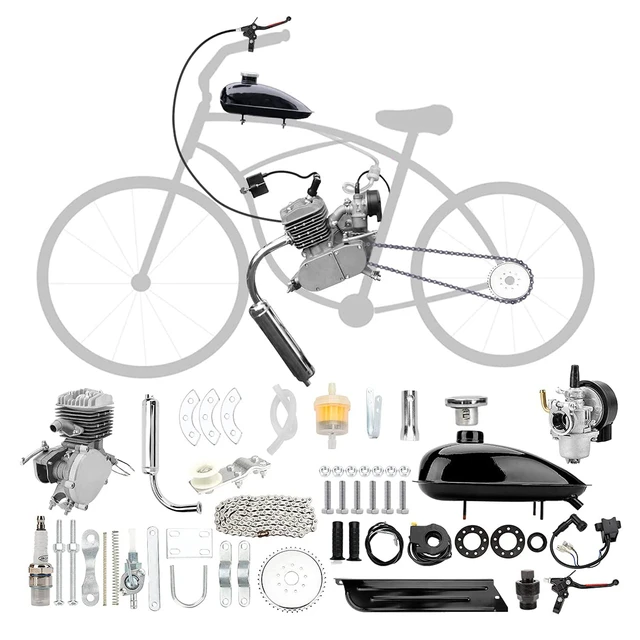 Kit de moteur de vélo électrique à 2 temps 80cc, pièces d'embrayage, poche  de bricolage D343, ensemble d'accessoires pour VTT Jane Hurized - AliExpress