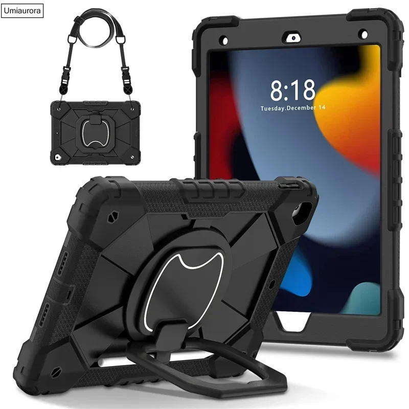 Ultimate Rugged Tablet Armor Case with Rotating Handle and Stand