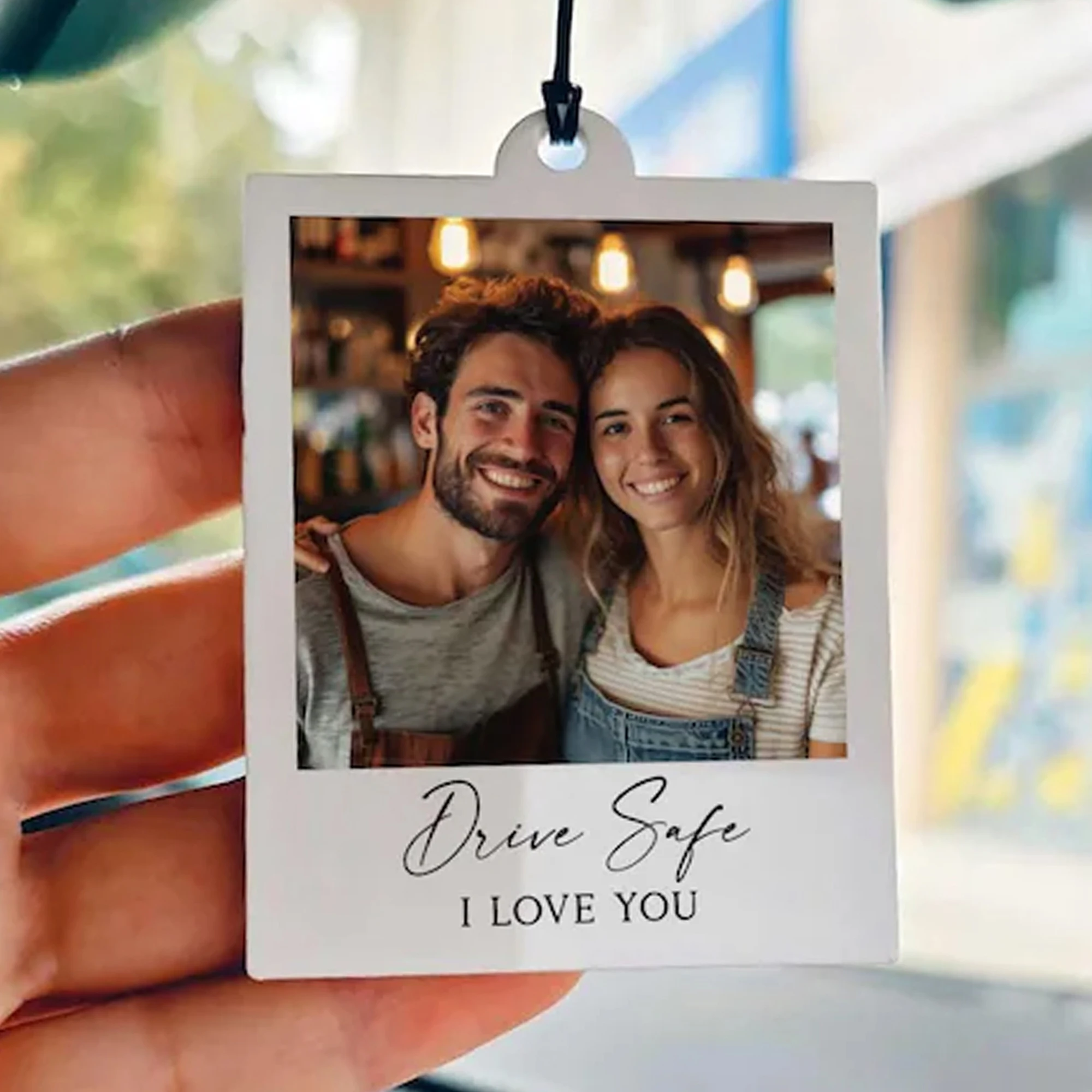 Custom Engraved Photo Car Keepsake - Personalized Gift