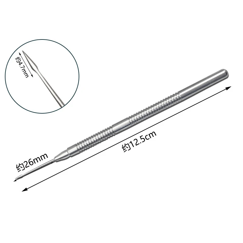 Ophthalmic surgical instruments, corneal tools, foreign object needles, straight pointed triangular head for removing foreign ob