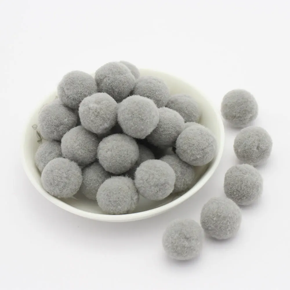 8/10/15/20/25/30mm Pompons Flauschige Weiche Bommel für DIY Handgemachtes Kinderspielzeug Puppen Nähen Kleidungsdekoration Zubehör 300-30 Stück – Detail 24