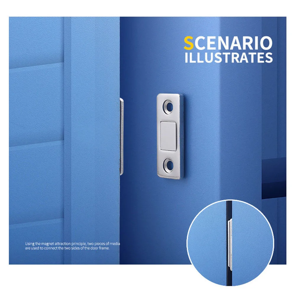 Magnet Door Magnetic Cabinet Catches Door Stops Hidden Invisible Attractor For Closet Cupboard Furniture Hardware