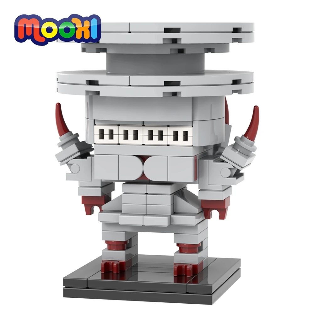 MOOXI Anime Series 129Pcs MOC Monster 8 BrickHeadsed Figures Model ...