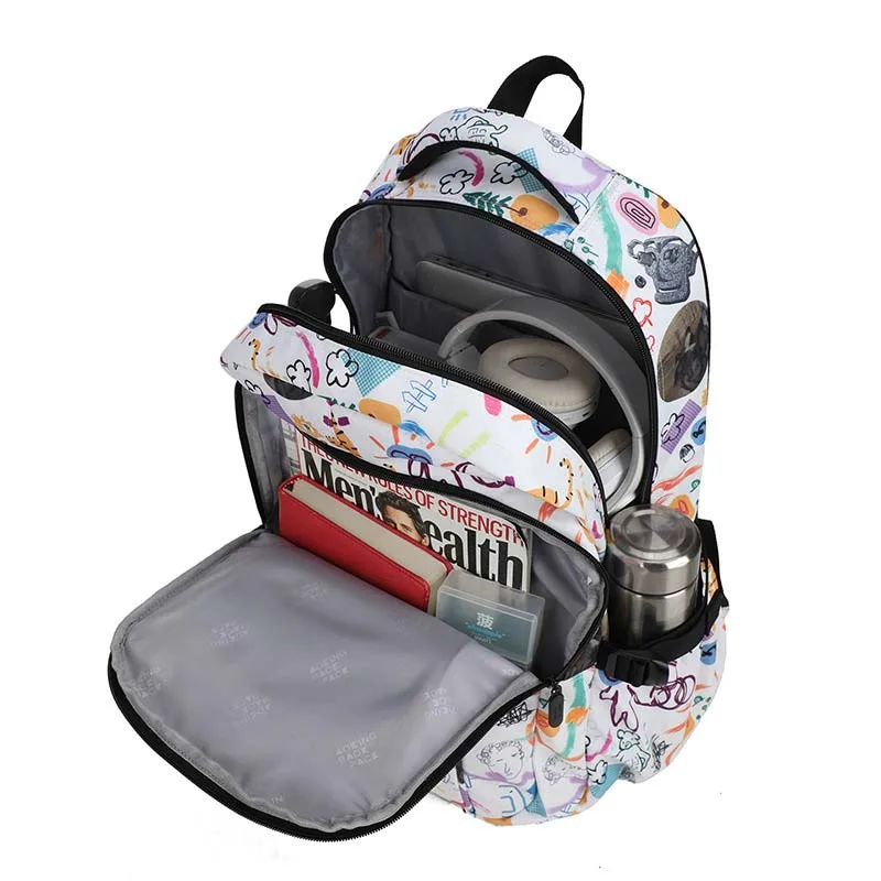 Fashion Printing Shoulders Backpack for Women Large Capacity Waterproof Travel Backpack Teen Students Schoolbag Laptop Backpacks 4