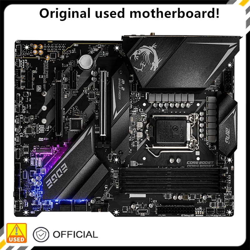 Per Mpg Z490 Gaming Edge Wifi Originale Usato Desktop Intel Z490 Scheda Madre Ddr4 Da 128Gb Lga 1200 I7/I5/I3 Usb3.0 Sata3