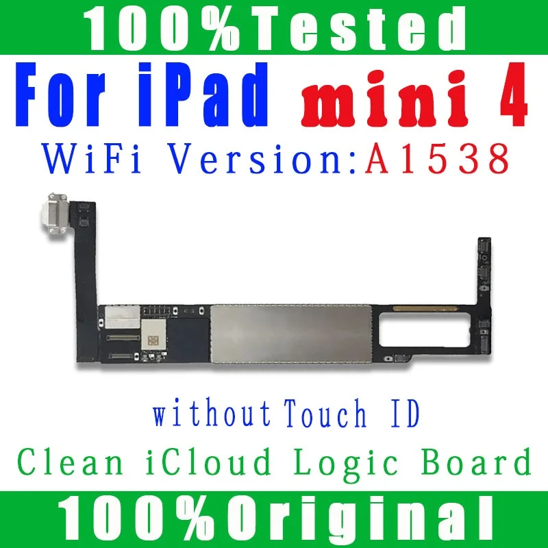 100% testováno logika nasednout A1432 A1489/A1599 A1538 originální volný icloud pro ipad mini 1 2 3 4 základní deska