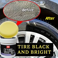 Tire Coating Wax 150g - Enhanced Black Shine, Durable Protection Wax for Car and Motorcycle Tires, Exterior Decoration Restorati 1
