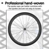 700c Carbon Road Wheels 28 32 35 38 42 45 50 55 65 mm 24 Holes Wide Rim Wheelset 700c Center Lock Disc 6-blot Racing Bike Wheels 4