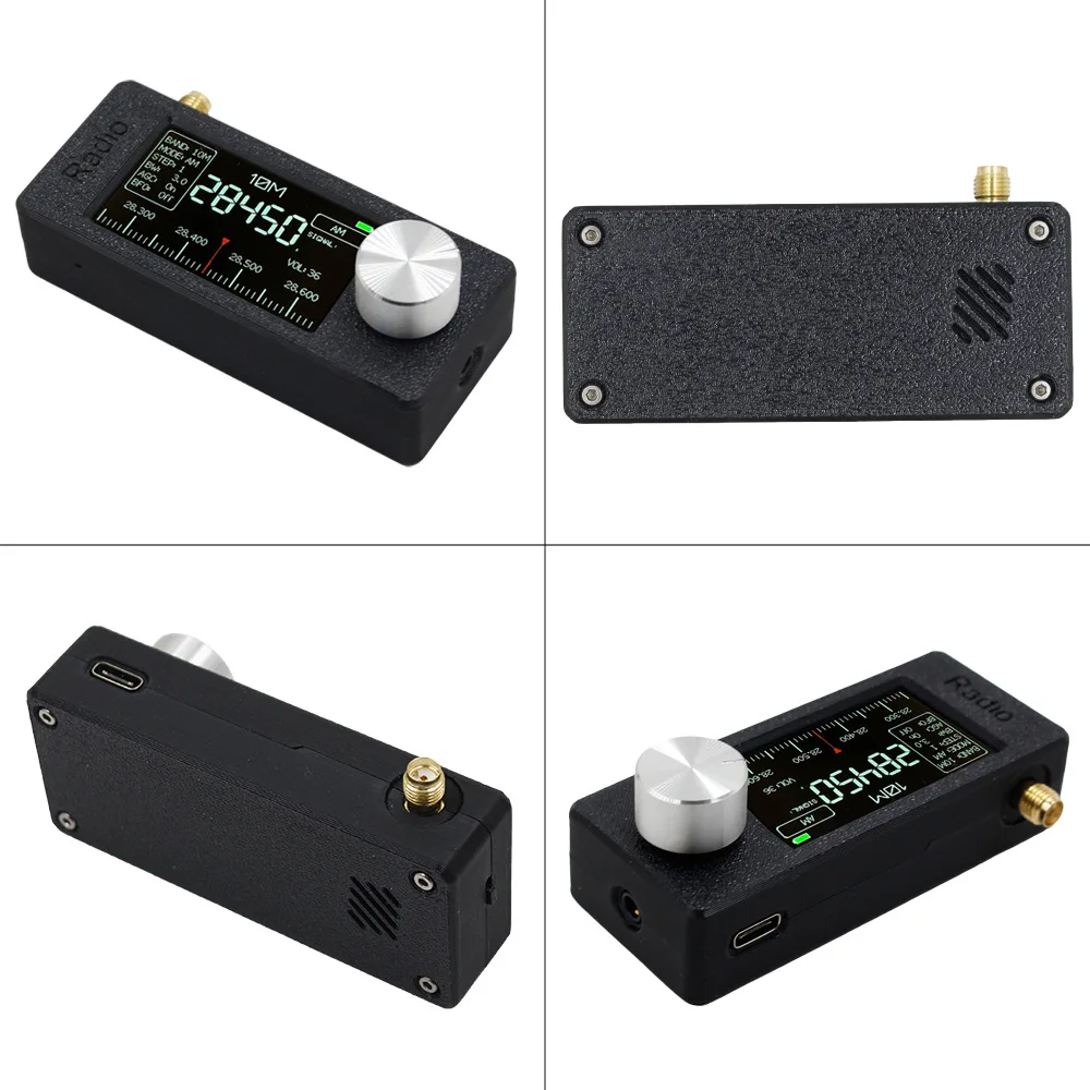 SI4732 OLED 0.5-108 MHz LSB USB AM FM 포켓 미니 휴대용 라디오 수신기 + 안테나