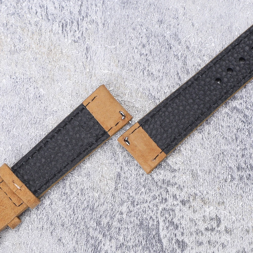 Handcrafted Genuine Leather Suede Watch Strap – Quick Release Soft Wristband Belt Accessories