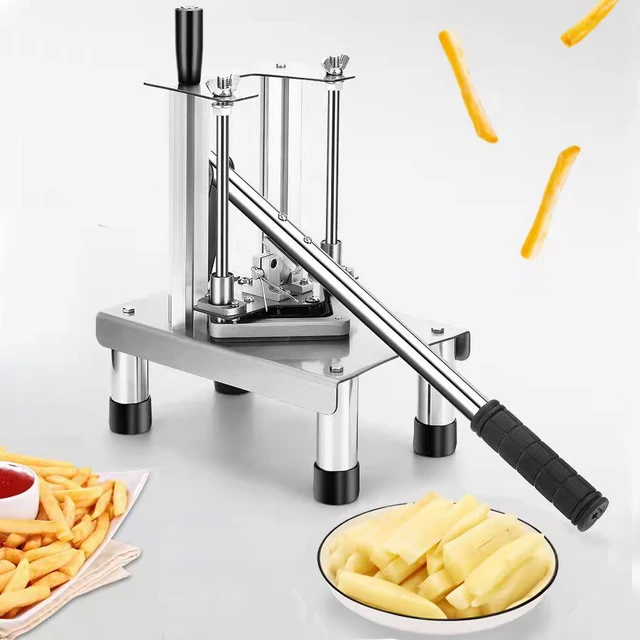 Stainless Steel Potato Slicer Potato Cutter French Fries Cutter Machine  Kitchen Manual Vegetable Cutter Kitchen Tools - Manual French Fry Cutters -  AliExpress