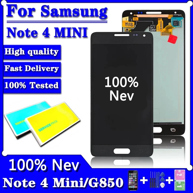 

4.7"Original For Samsung Galaxy Alpha (S801) G850 LCD G850F G8508S LCD Display Touch Screen Digitizer Note 4 Mini LCD