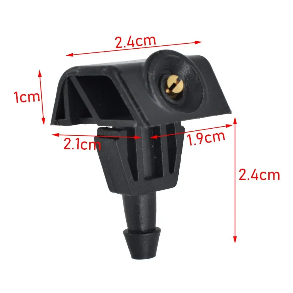 2Pcs Car Front Windshield Washer Wiper Water Spray Nozzle For Nissan TIIDA SYLPHY X-trail Venucia D50 R50 Auto Accessories