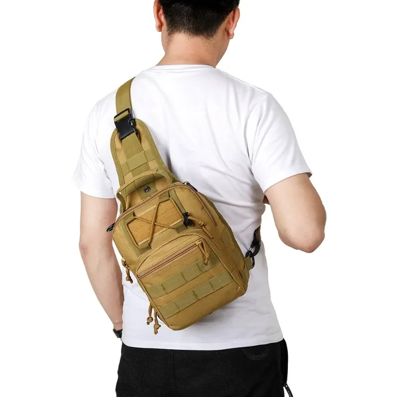 Men's Tactical Pack Sling Backpack Waterproof EDC Chest Bag for Outdoor Hiking Camping Hunting Trekking Travelling