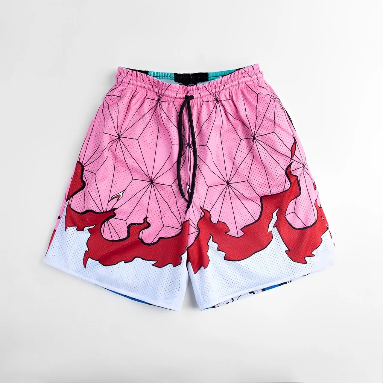 Anime Men's Gym Shorts 3D Printed Shorts Quick Dry Mesh Casual Board Shorts for Summer to Jogging Fitness Basketball 4