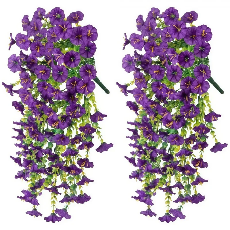 2PCS UV-Resistant Artificial Morning Glory & Eucalyptus Hanging Decor 10 Sdb731cc14a0d401e9387cdce2de1c4cbG
