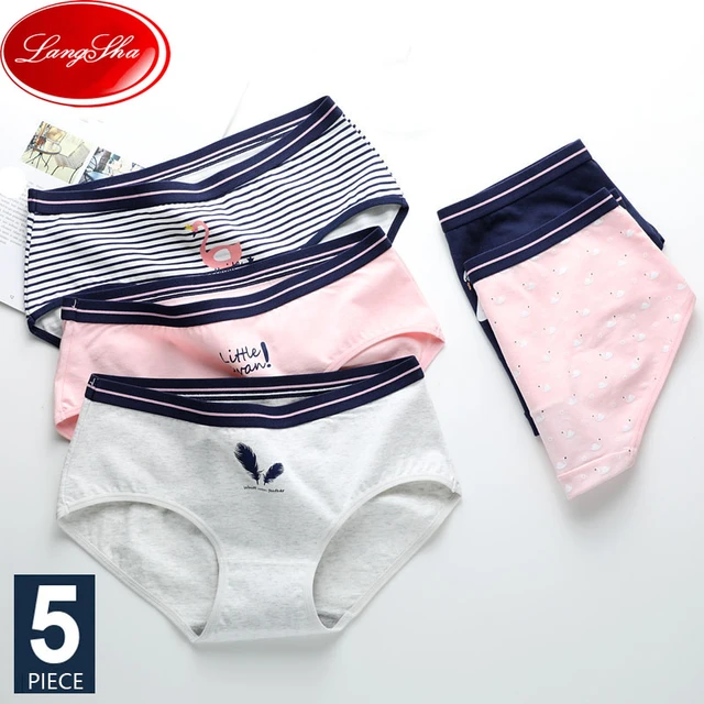 Girls Printed Knickers Briefs Underwear Set of 5