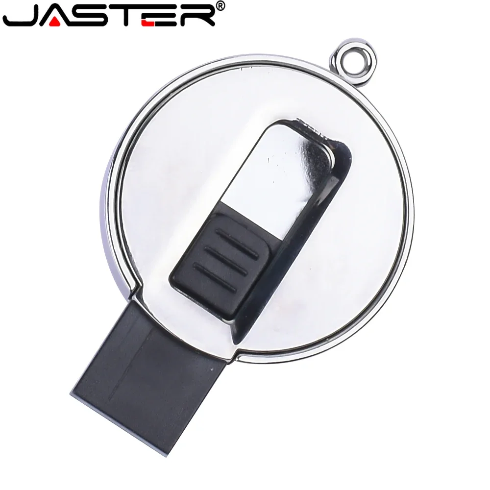 Metal Head LED USB Flash Drive 64GB 32GB 16GB 8GB Waterproof U Disk